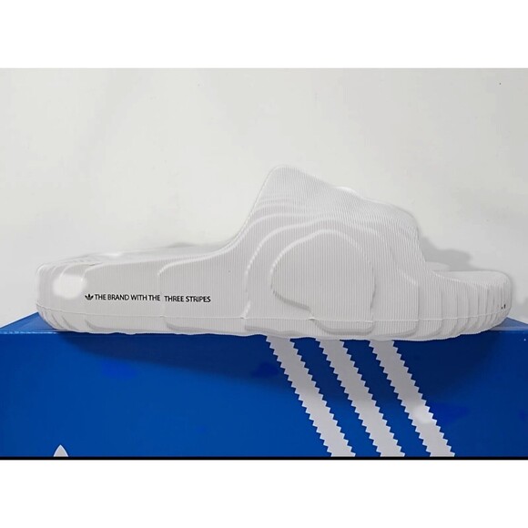 New Men\'s Size 8 Adidas Originals OFF WHITE Adilette 22 slide HQ4672 main image 4